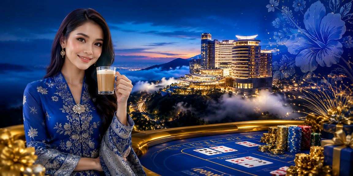 Suasana kasino hiburan bergaya kebaya Sabah Malaysia