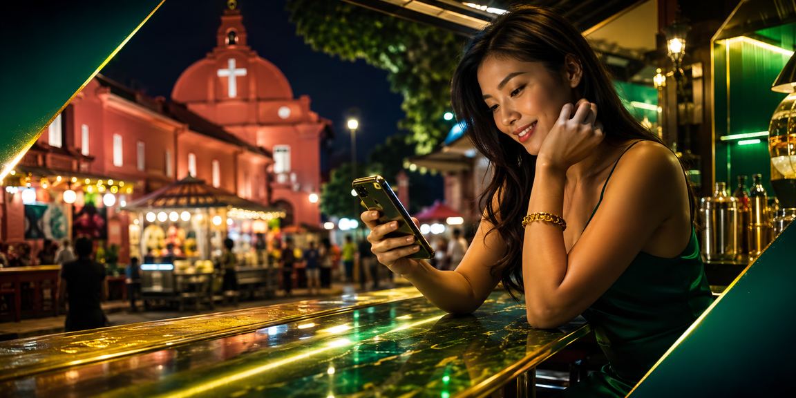 Pengalaman kasino dalam talian melalui telefon pintar di Melaka dengan suasana tempatan
